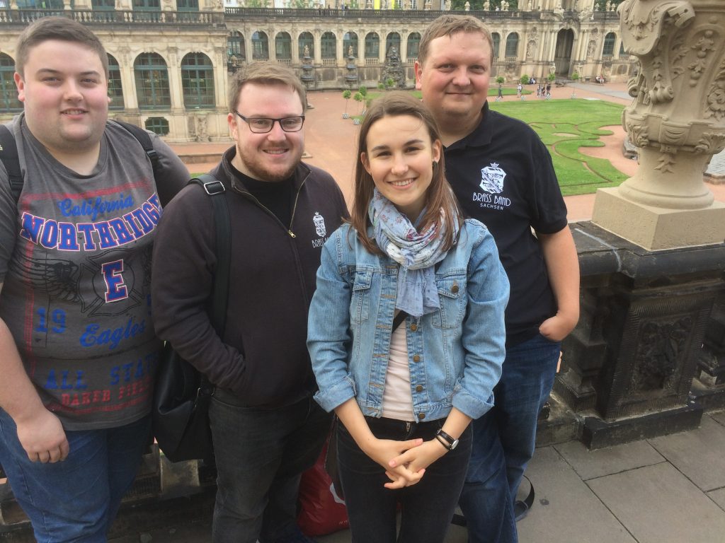 (C) VSB e.V. | Eoin, Lewis, Anna und Erik im Dresdner Zwinger